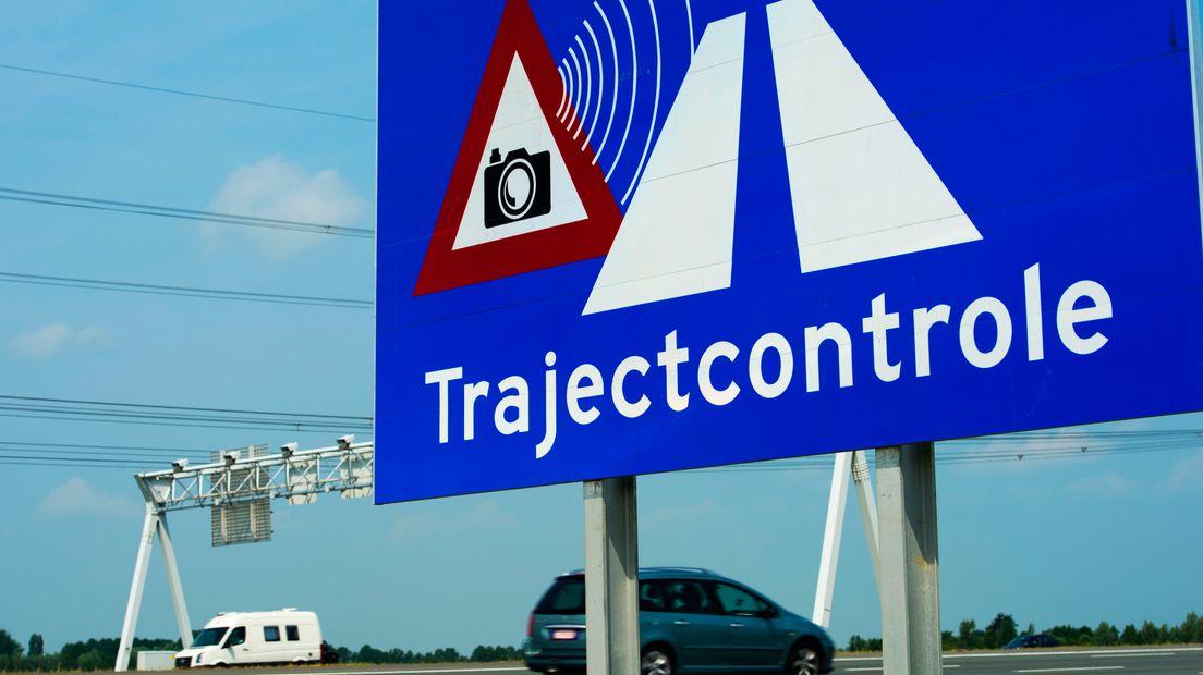 Op de Pleijroute bij Arnhem is sinds maandag trajectcontrole actief.