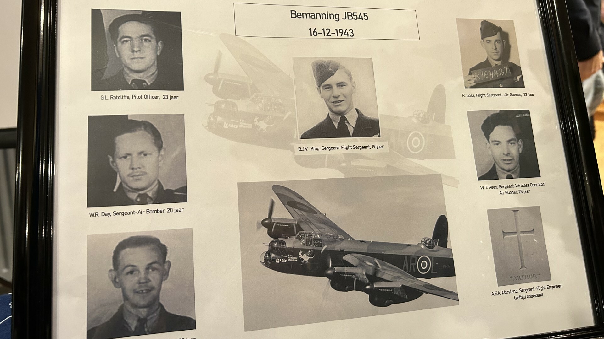 De bemanningsleden van de JB545