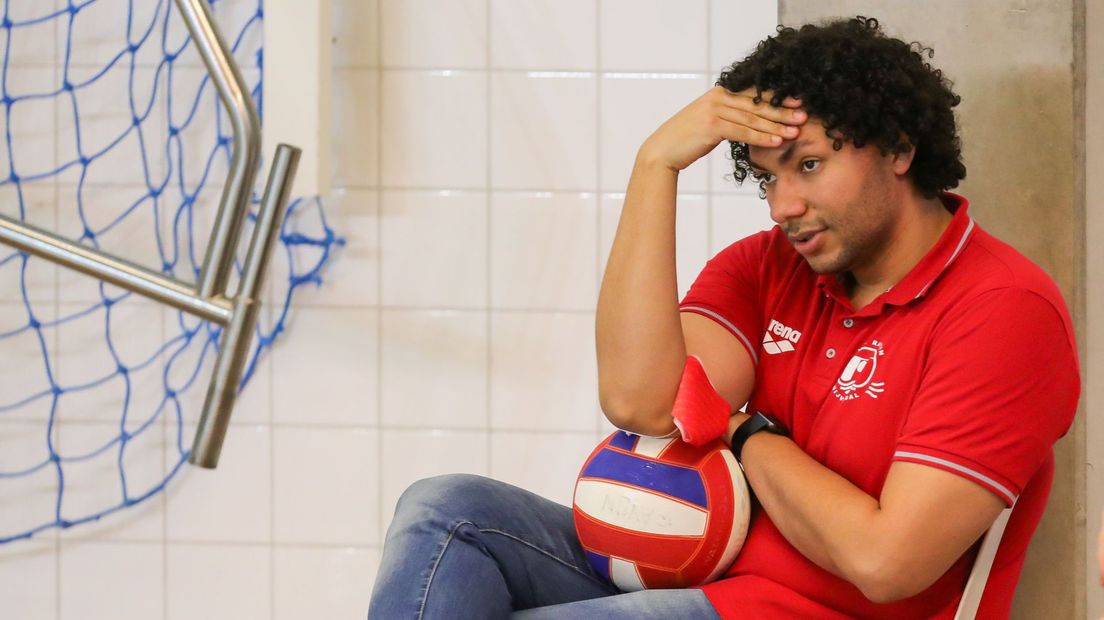 Een balende Wicher Diallo, coach van Het Ravijn