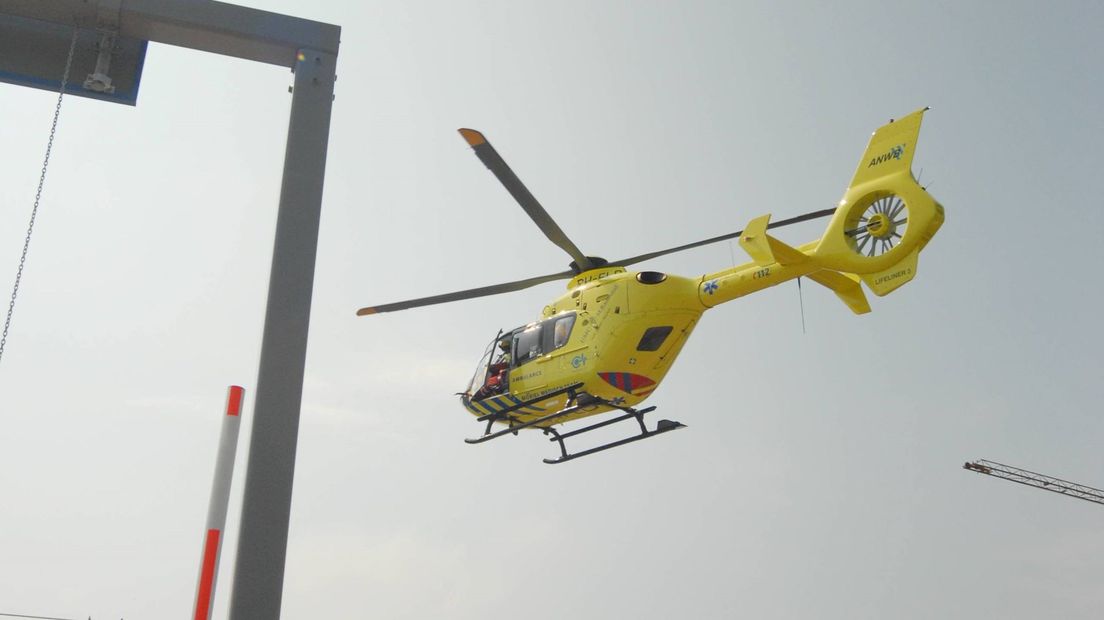 Traumahelikopter in gezet bij ongeluk