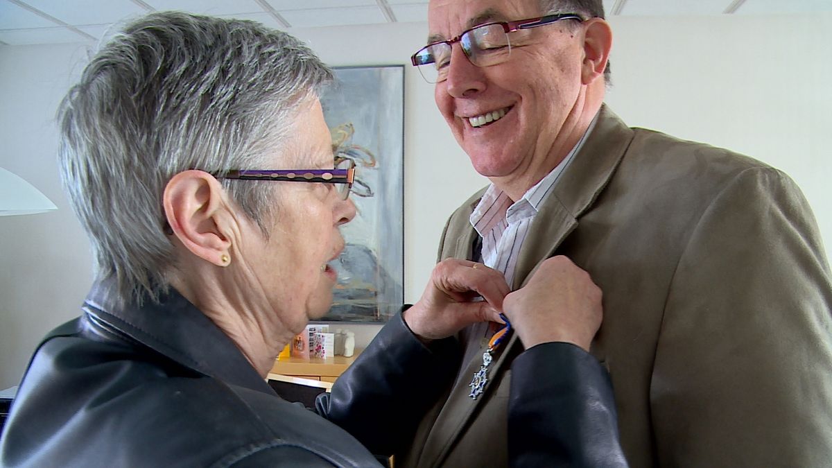 Gedeelde lintjespret in Zuidzande (video)