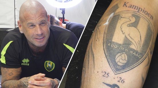 Superfan zet nú al kampioenstattoo voor ADO Den Haag: 'Ze laten me niet in de steek' Nieuws