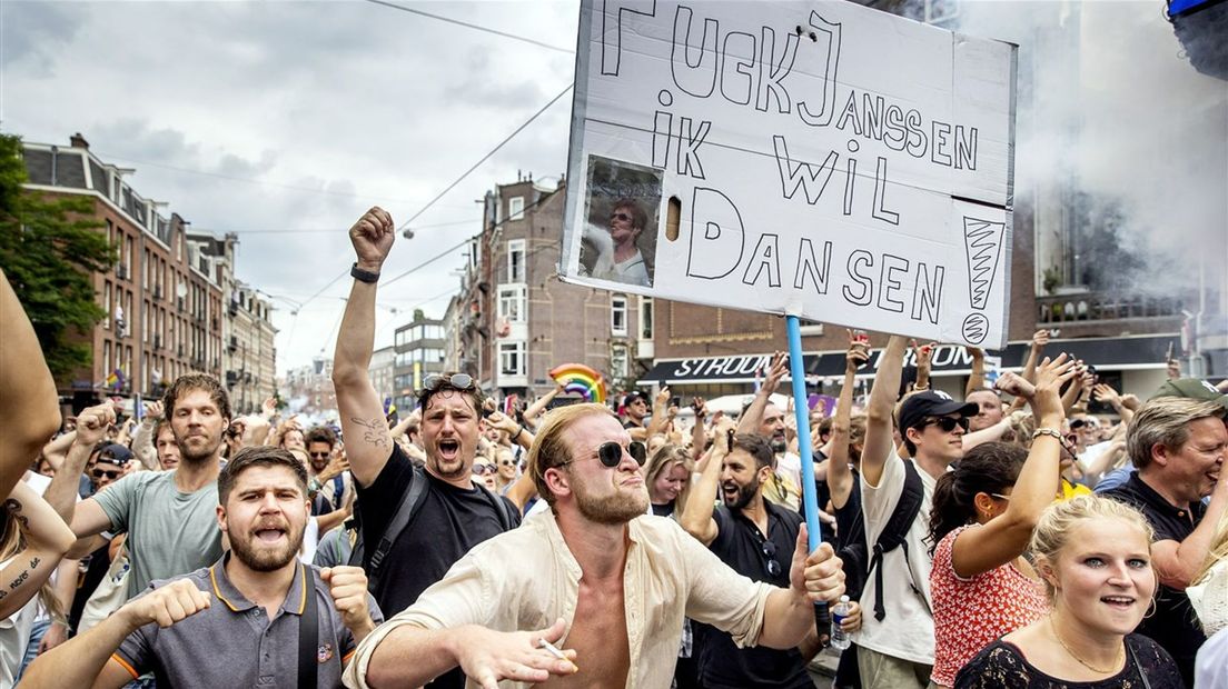 Het Unmute Us-protest in Amsterdam