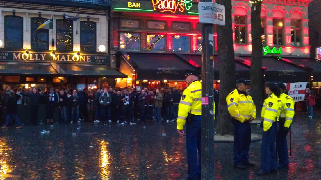 Fulham fans in Enschede