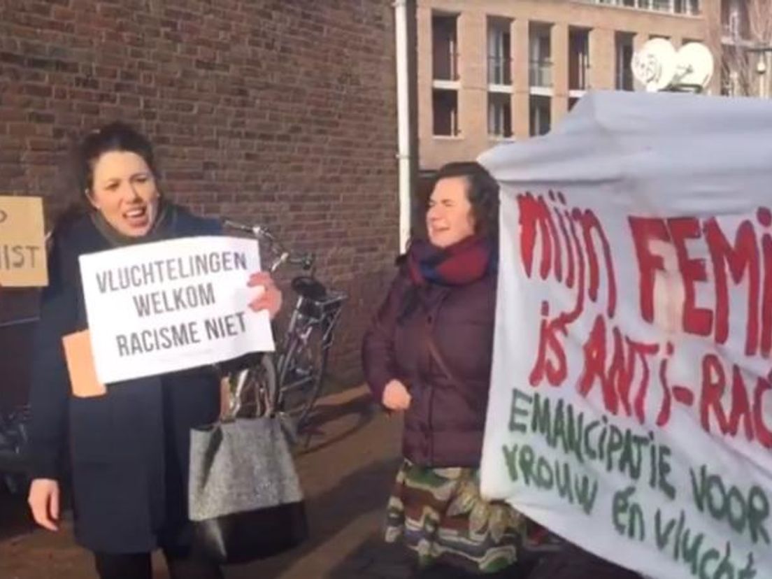 Protest tegen Wilders
