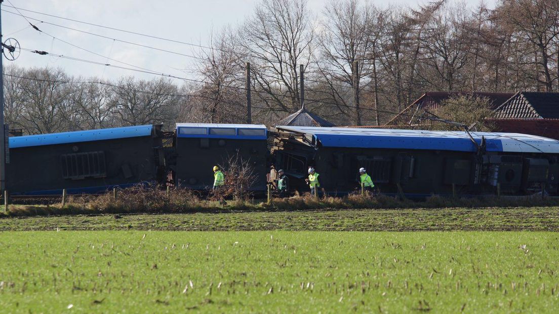 Het ongeluk in Dalfsen (Rechten: RTV Drenthe / Kim Stellingwerf)