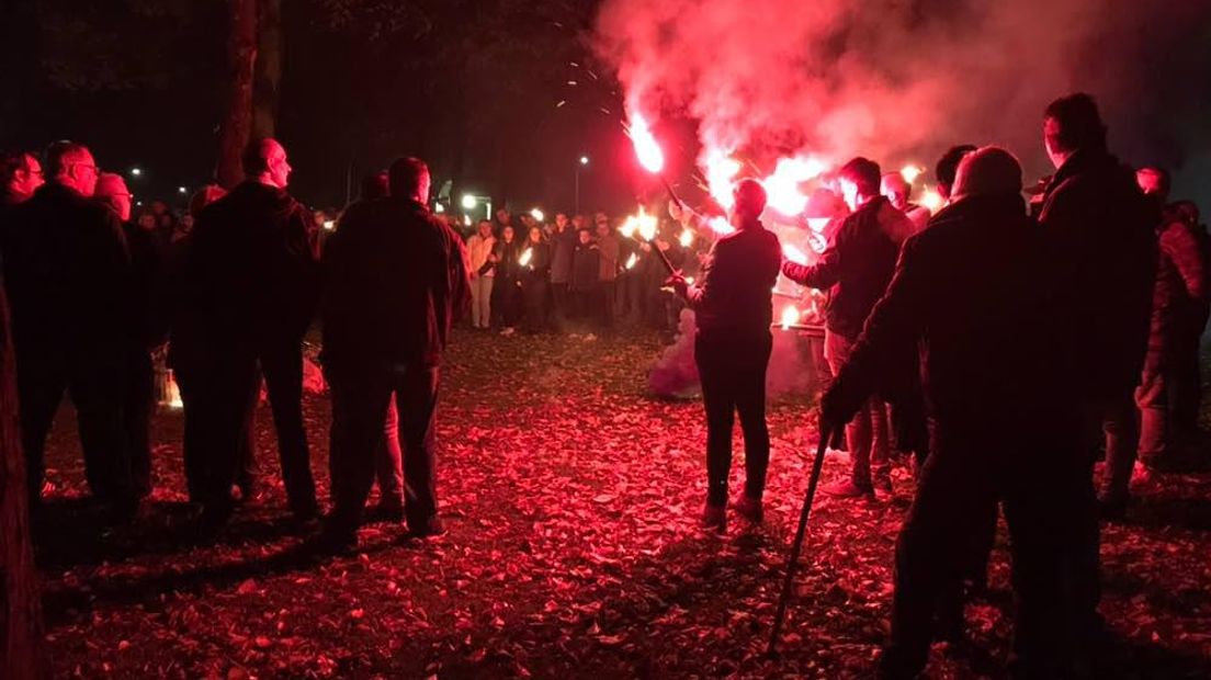 Na afloop bedankte de familie van Jordy de deelnemers (Rechten: RTV Drenthe/Janet Oortwijn)