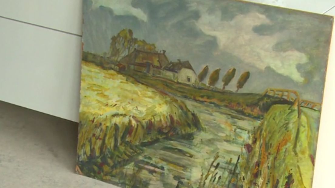 De affaire draait om De Ploeg-schilderijen (Rechten: Archief RTV Drenthe)