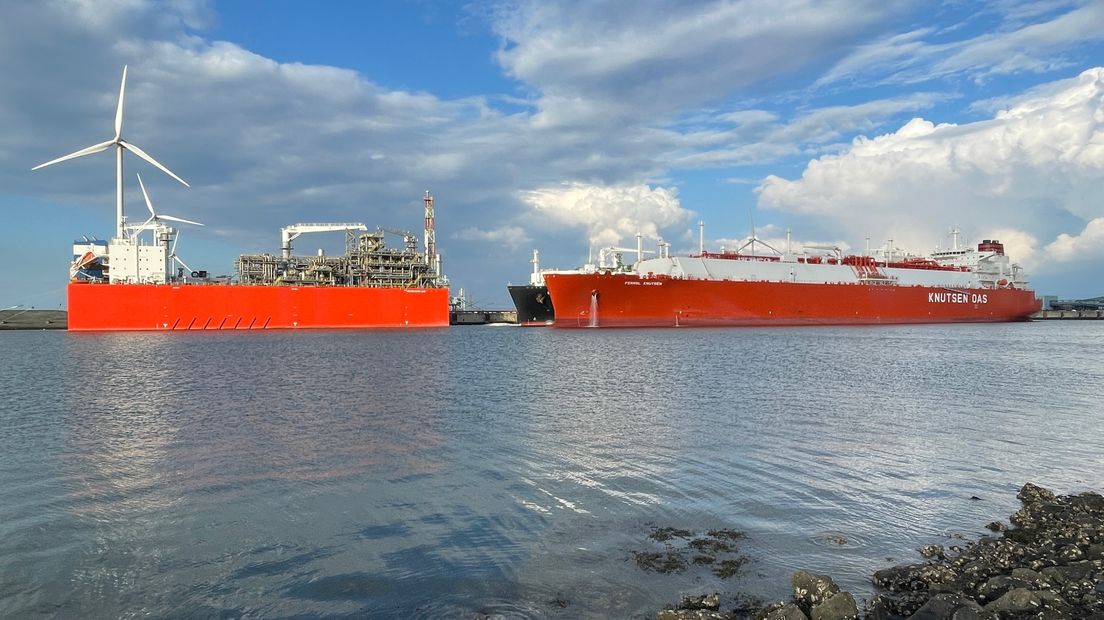 De lng-terminal in de Eemshaven