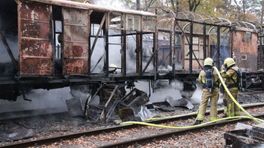 Trein brandt uit, maar wordt weer opgeknapt