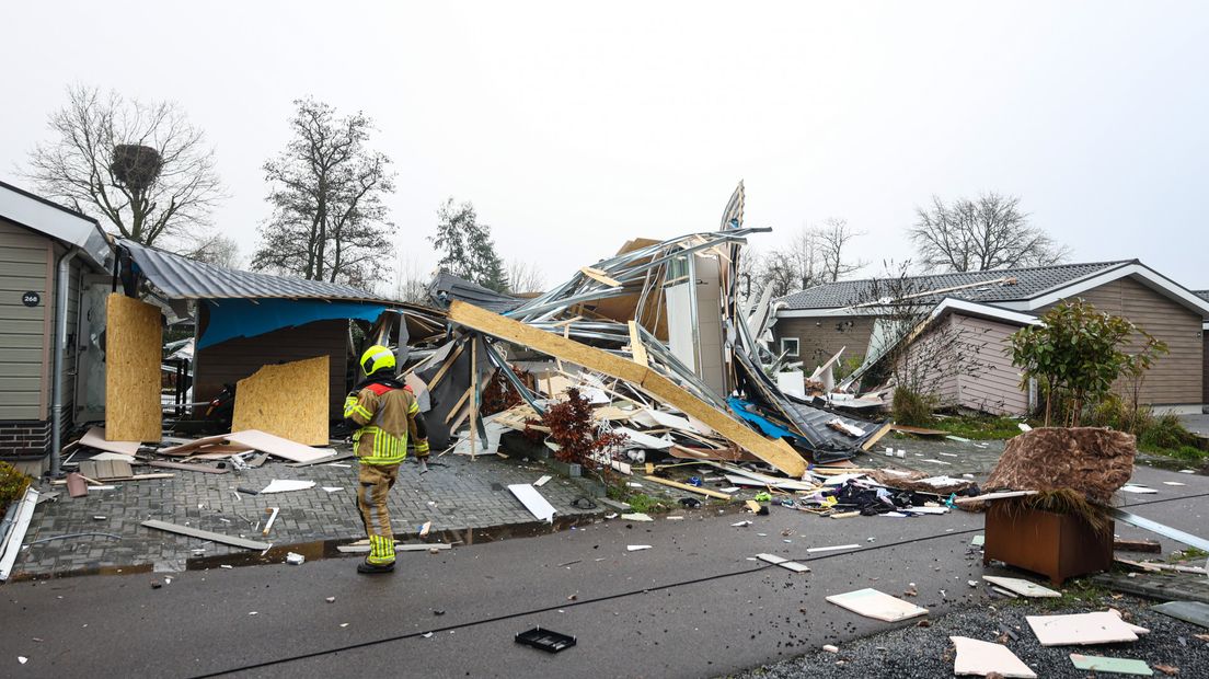 De ravage na de explosie