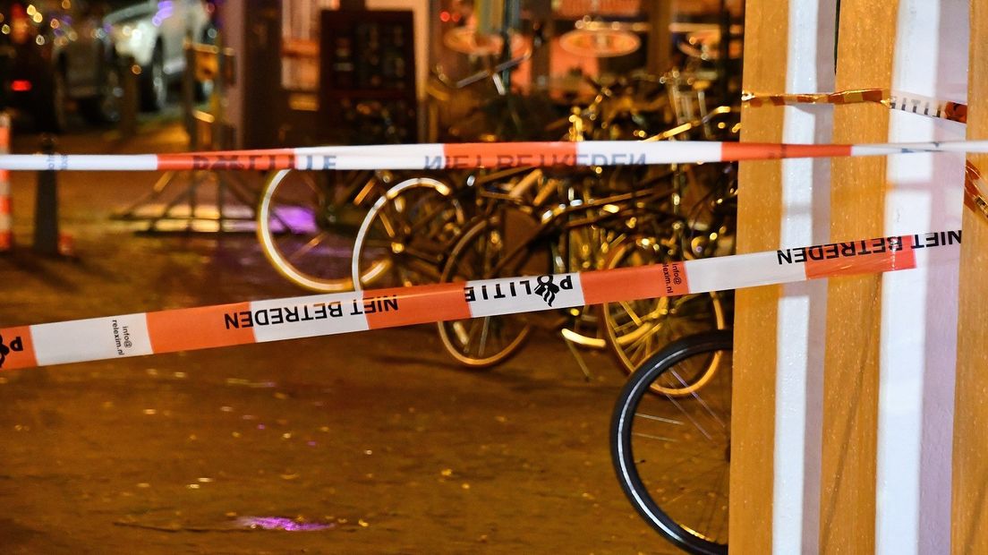 De plek van het steekincident op de Grote Markt in Hulst