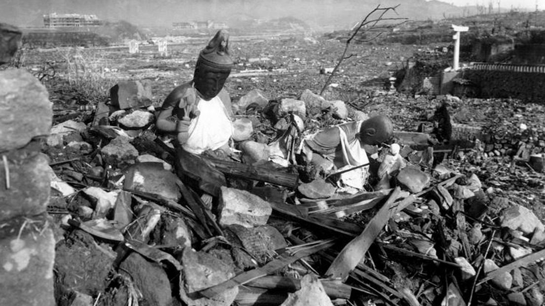 Atoomwolk boven Nagasaki