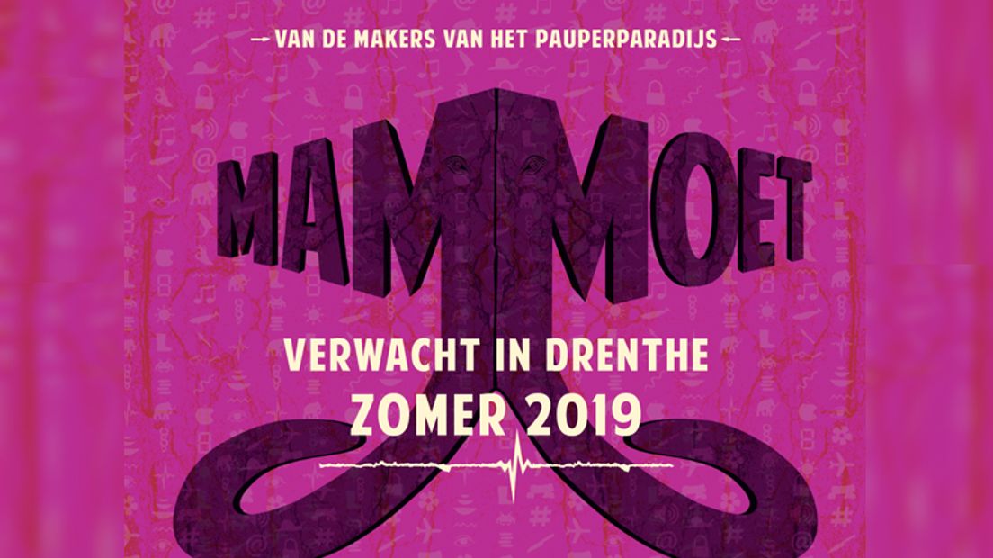 Conceptposter voor de nieuwe theatervoorstelling Mammoet (Rechten: Het Pauperparadijs)