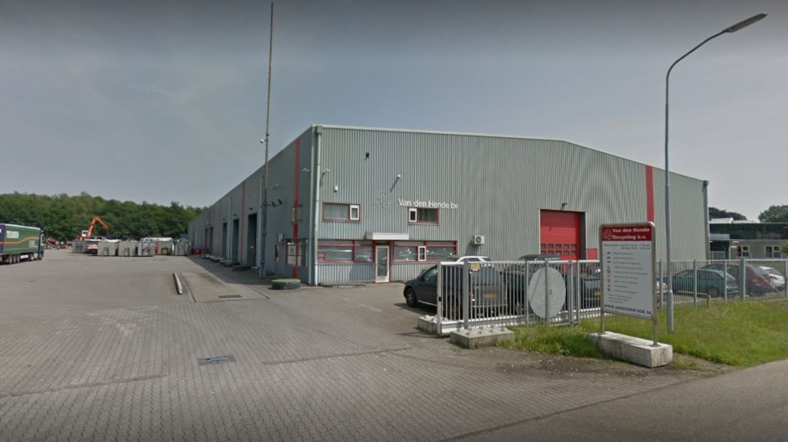 De locatie van recyclingbedrijf Van den Hende in Nieuwe Pekela
