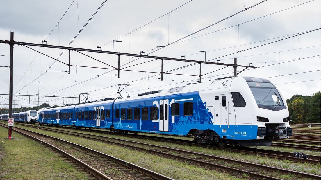Blauw treinnetwerk in Overijssel