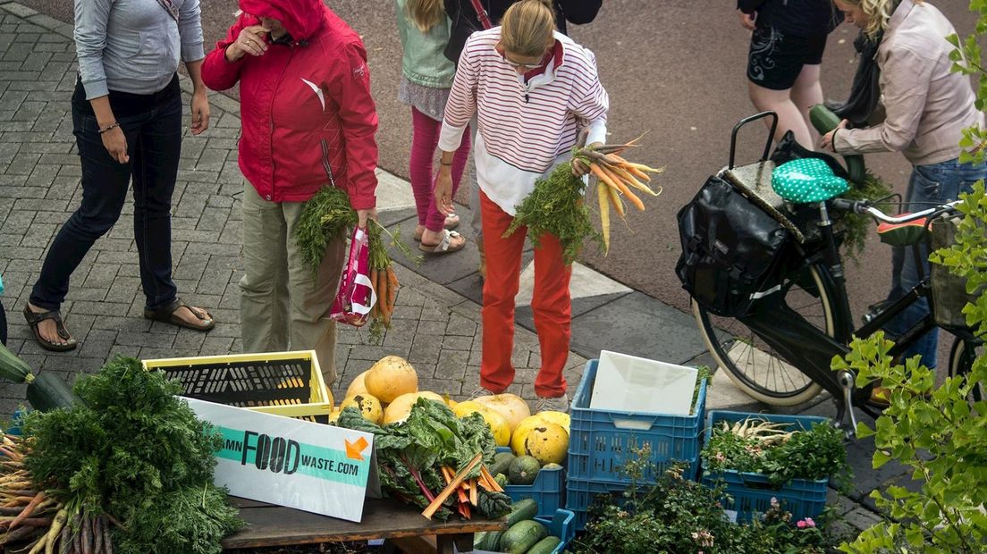 Gratis groente op straat