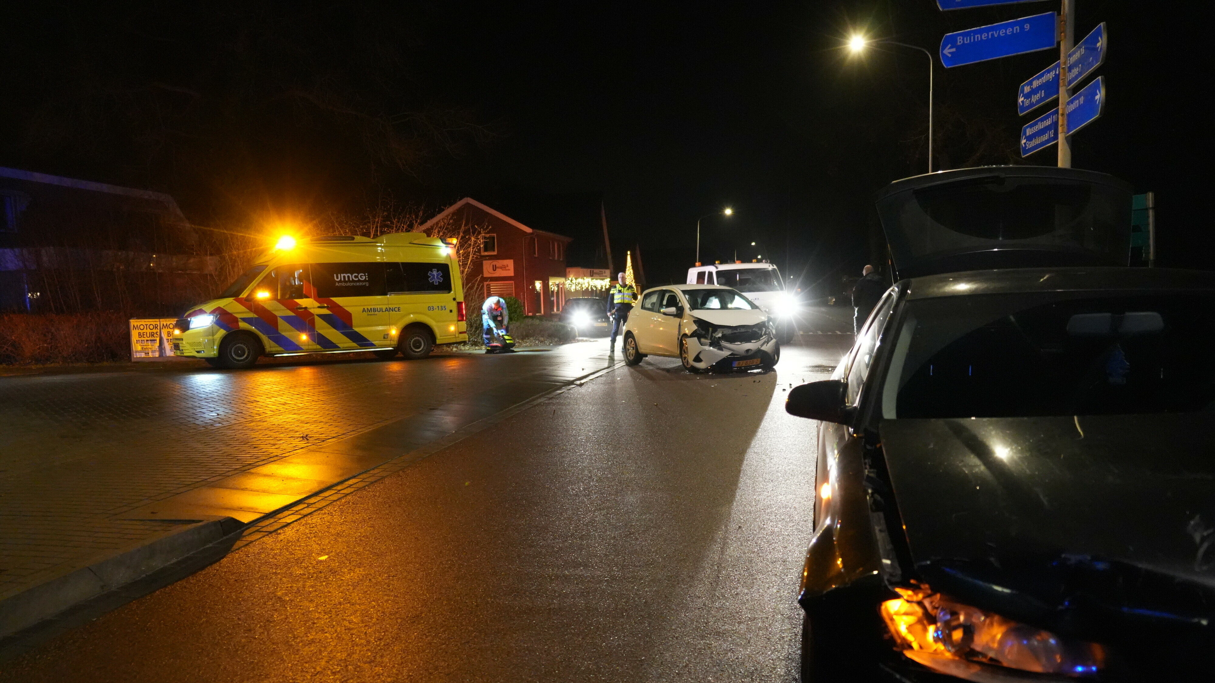 Twee gewonden bij botsing in Valthermond