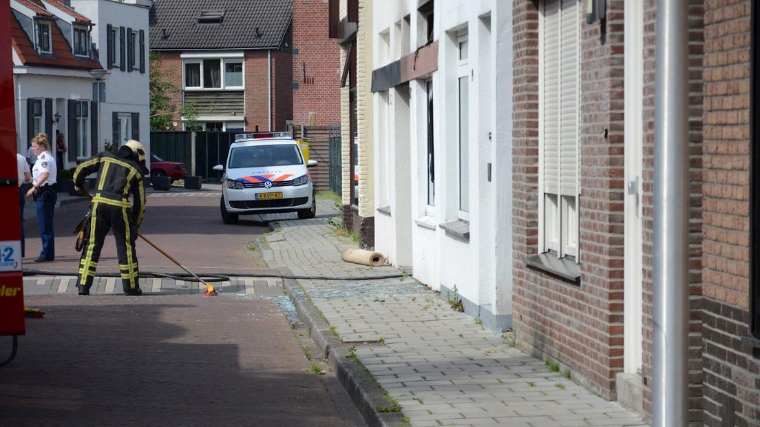 Glasscherven van straat verwijderd