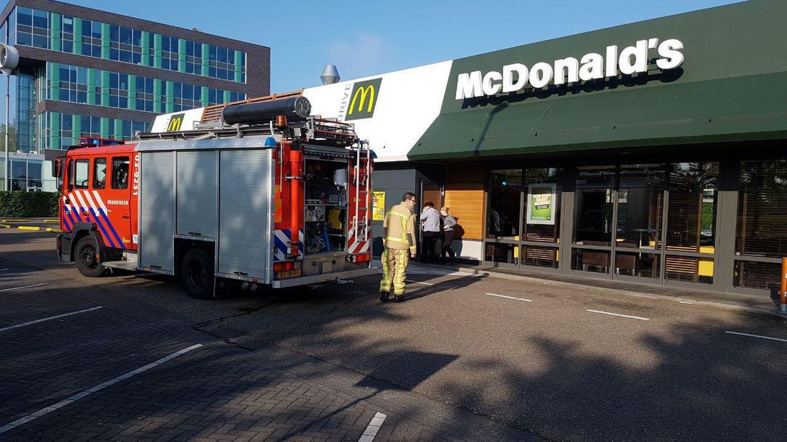 De brand was bij de McDonald's in Meppel (Rechten: Persbureau Meter)