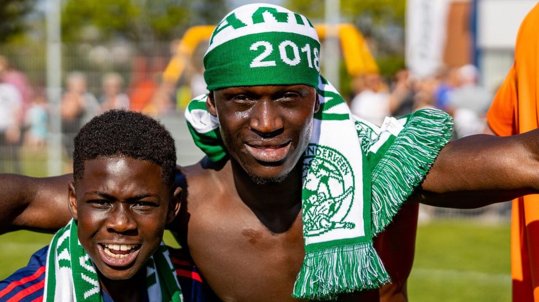 Lekan Adekanye na het kampioenschap van vierdeklasser Aarlanderveen in 2019