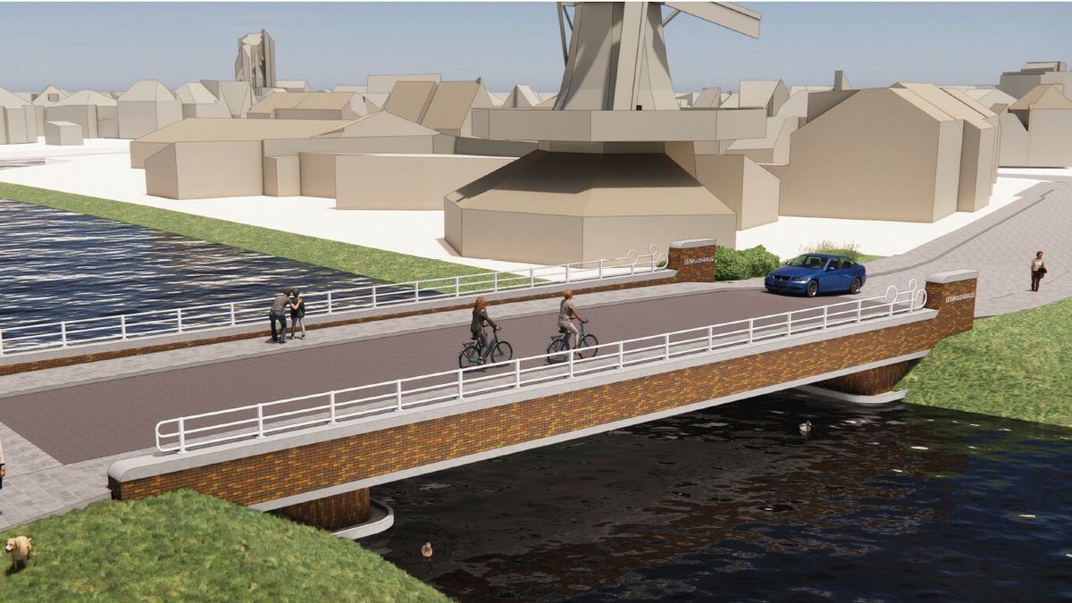 Meppel trekt half jaar uit voor nieuwe Eekmolenbrug en omgeving