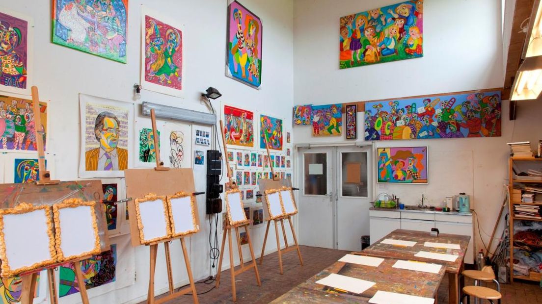 Het voormalige atelier van Twan de Vos