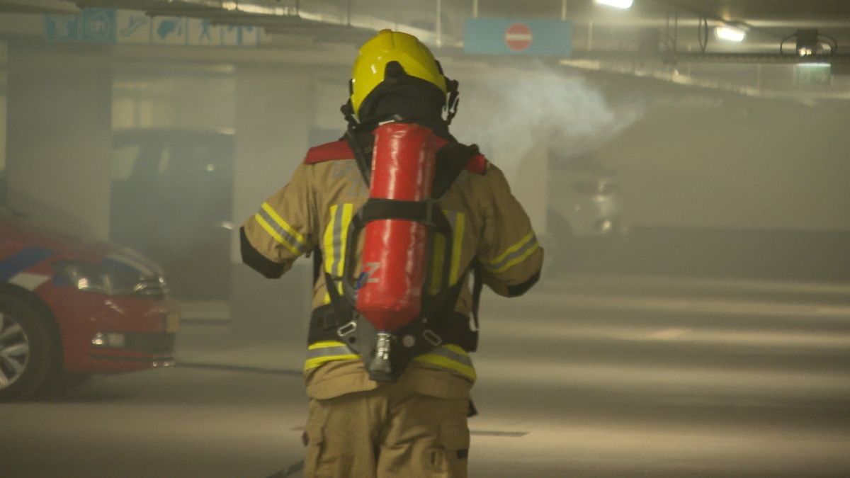 Niemand had zin in de brandoefening in het winkelcentrum, toch kwam die er