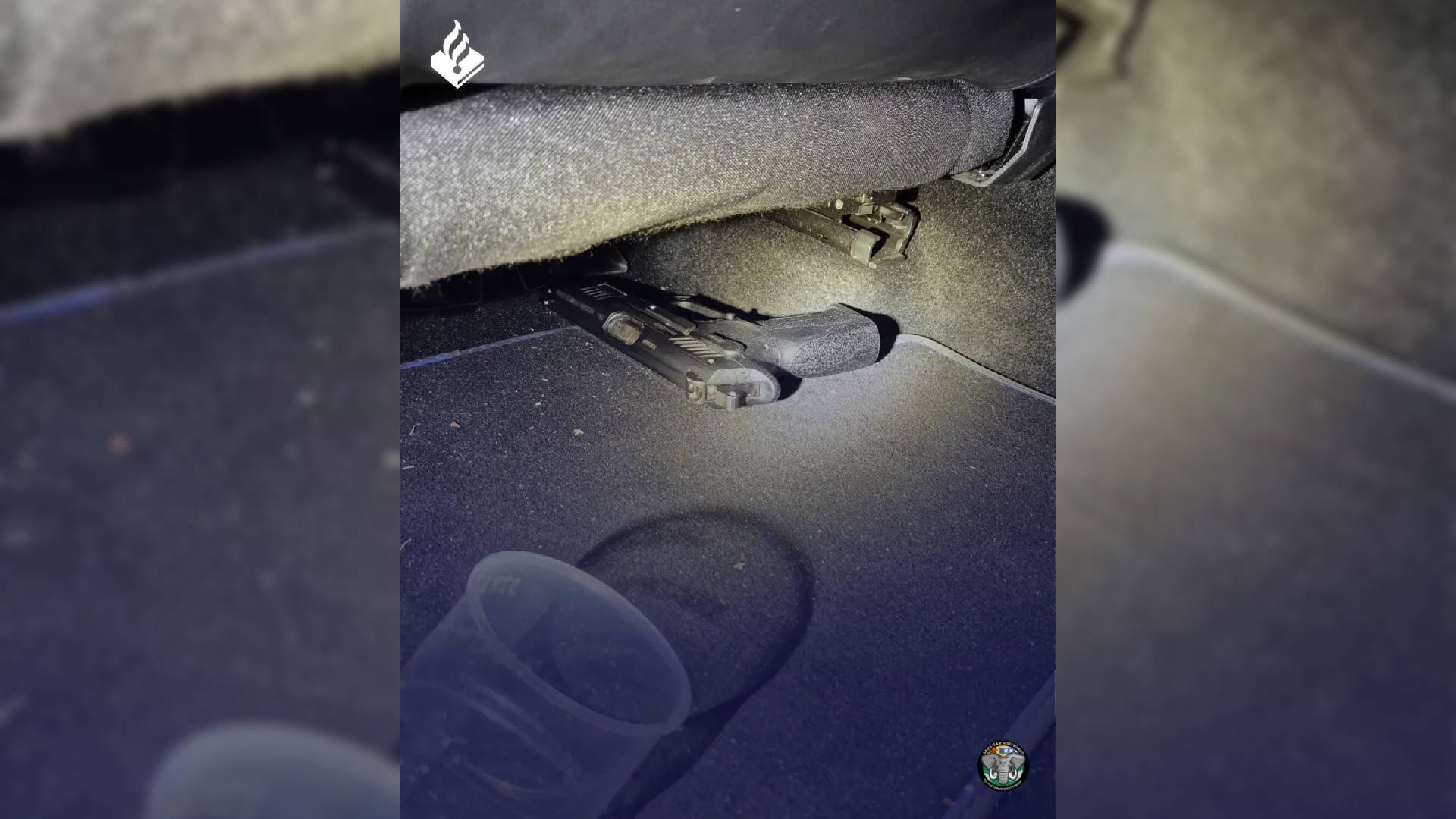 Het vuurwapen dat in de auto is gevonden