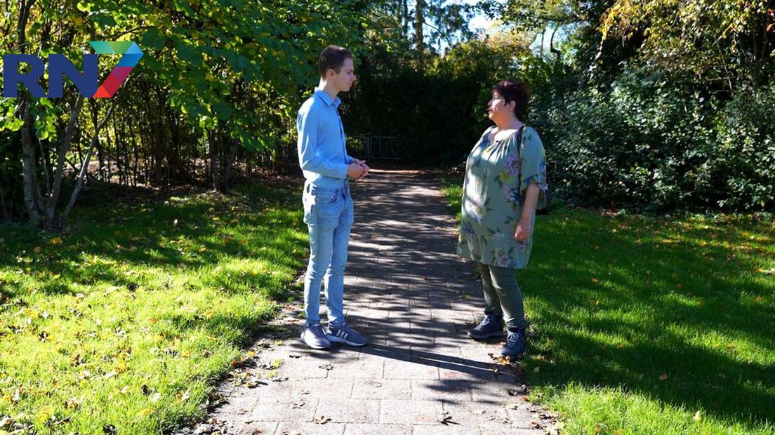 Rennie Deijnen samen met verslaggever Anton Adelaar