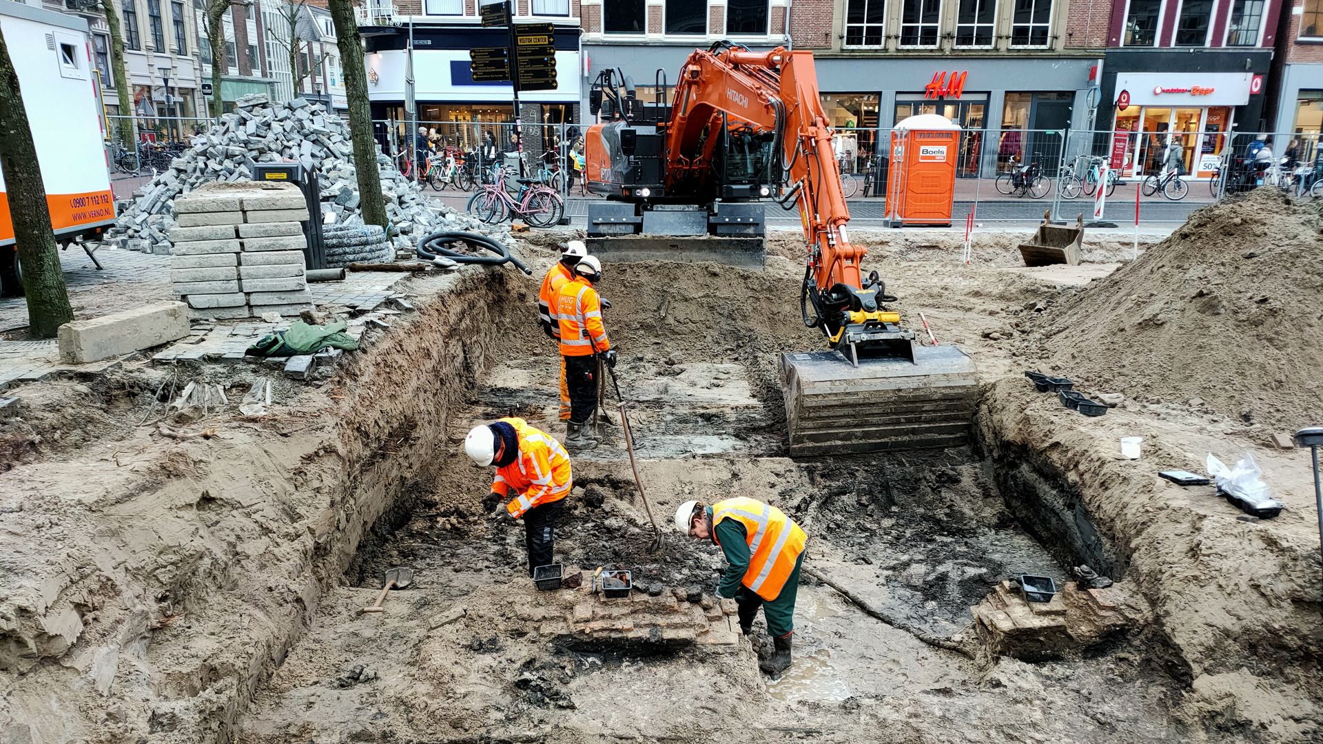 Fundearring eardere waachgebou fûn by wurksumheden op Waagplein yn Ljouwert