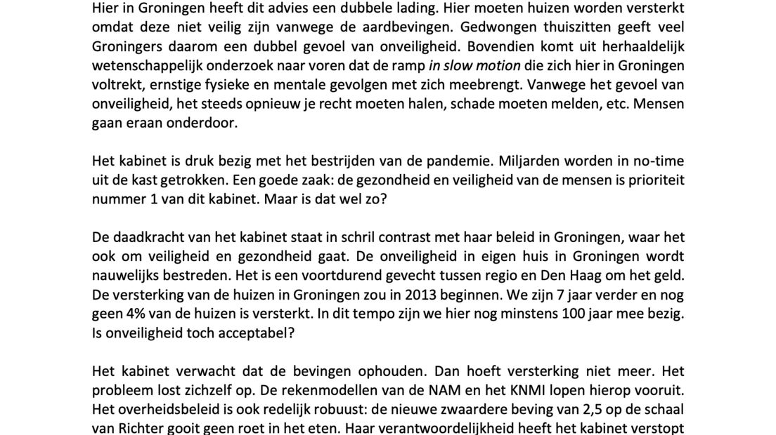 De open brief van GBB aan premier Rutte