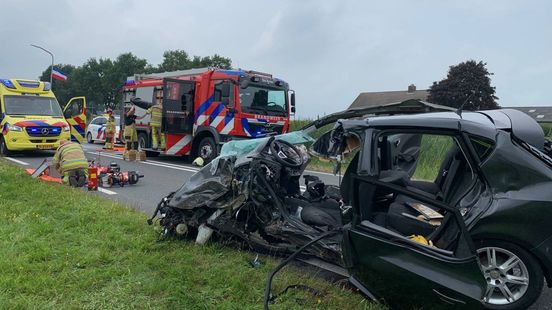 Ernstig ongeluk op N377 ter hoogte van De Krim. Ernstig ongeluk op N377 ter hoogte van De Krim.