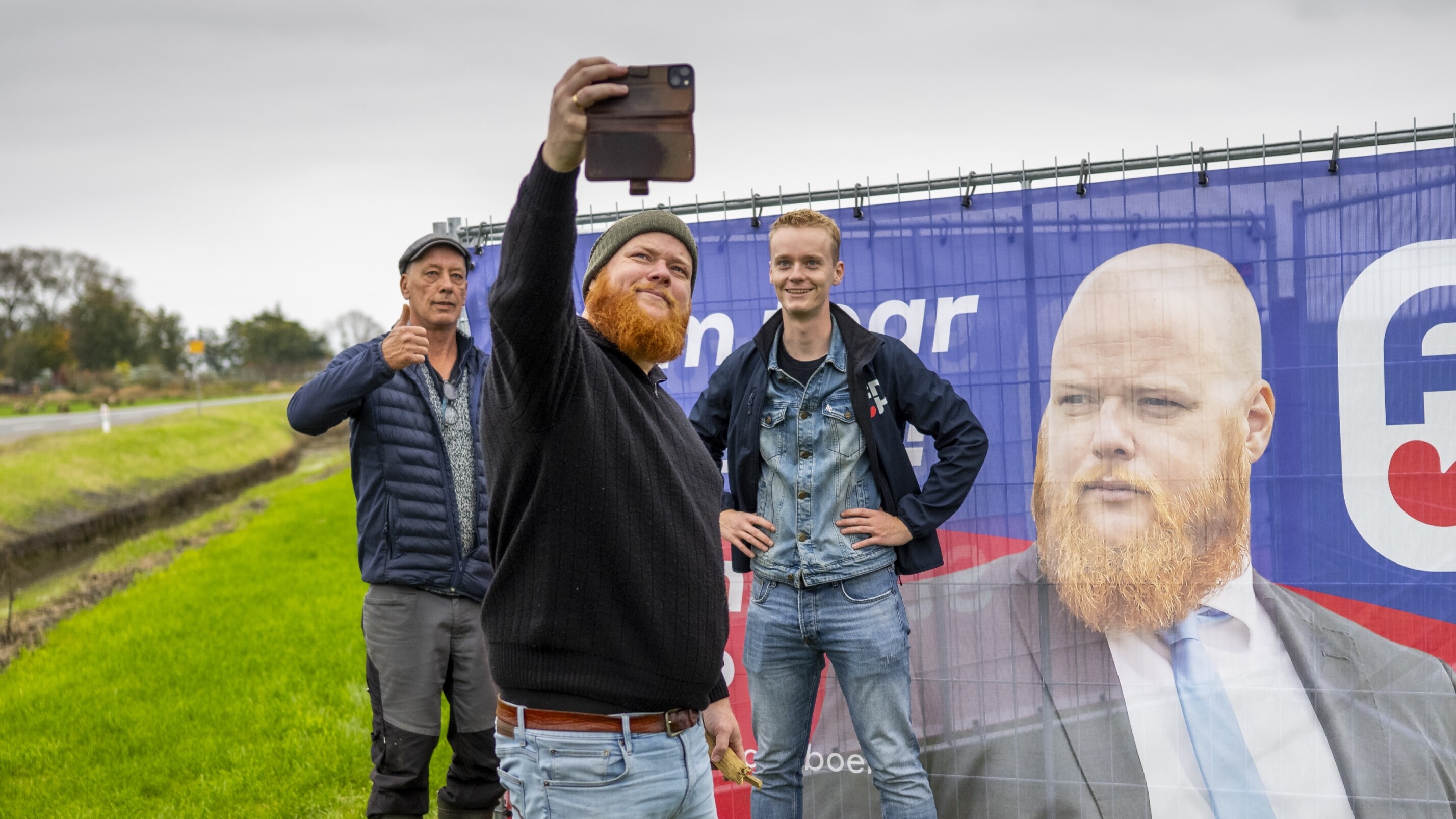 Aant Jelle Soepboer op campagne in Boarnwert