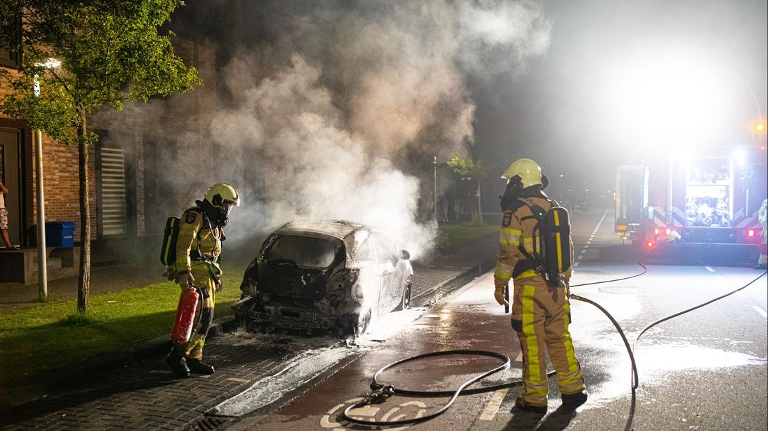 Autobrand in Zwolle