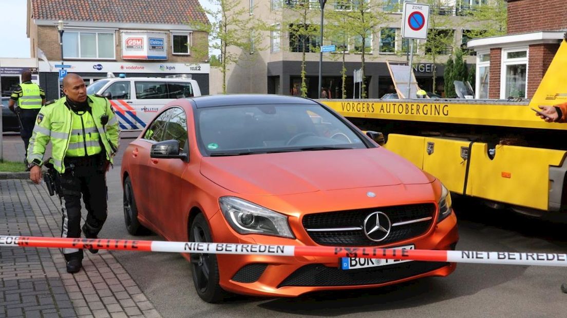 De politie heeft de auto in beslag genomen