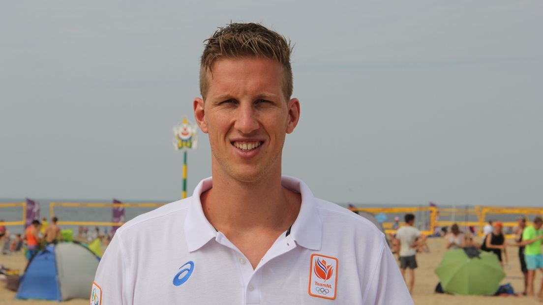 Beachvolleyballer Christiaan Varenhorst heeft samen met Steven Van der Velde brons veroverd in Brazilië (archieffoto RTV Drenthe/Robbert Oosting)