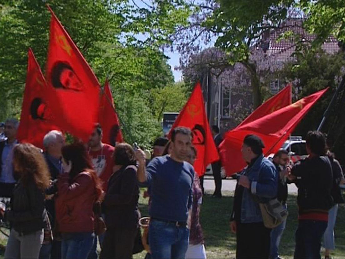 Turks protest in Rotterdam