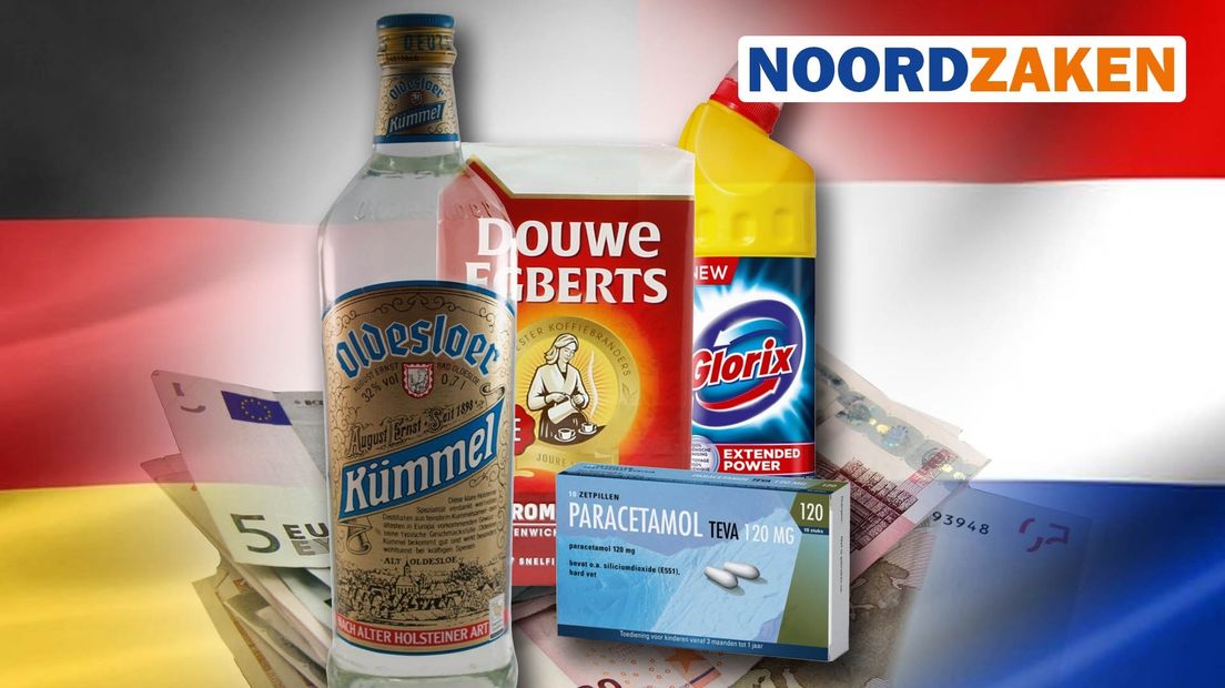 Duitsers komen voor onder meer medicijnen en koffie, Nederlanders gaan bijvoorbeeld voor drank