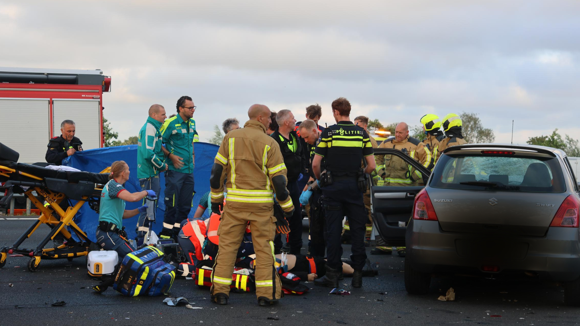 Ongeluk op A13 met dodelijk slachtoffer.
