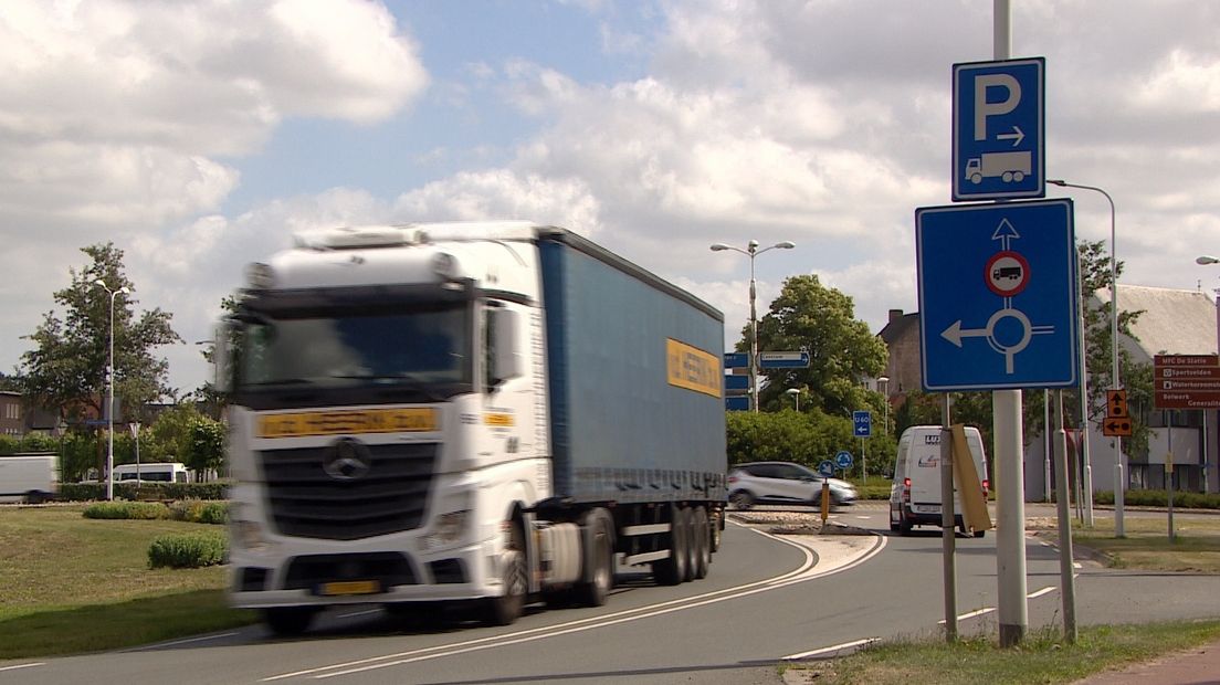 Vrachtverkeer in Sas van Gent