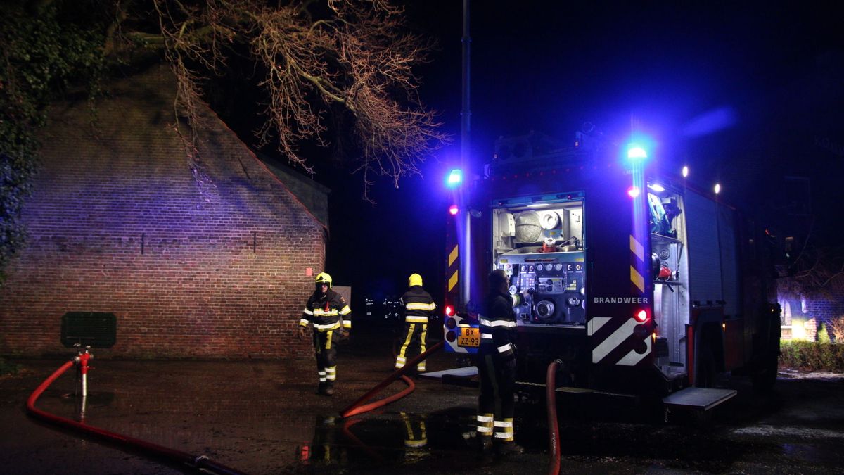 Brand in stal met schapen en geiten in Smakt