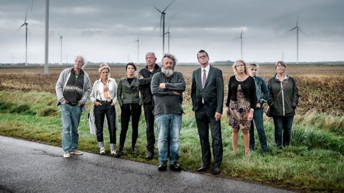 Promotiefoto van de documentaire 'Tegenwind, Het Verdriet van de Veenkoloniën'