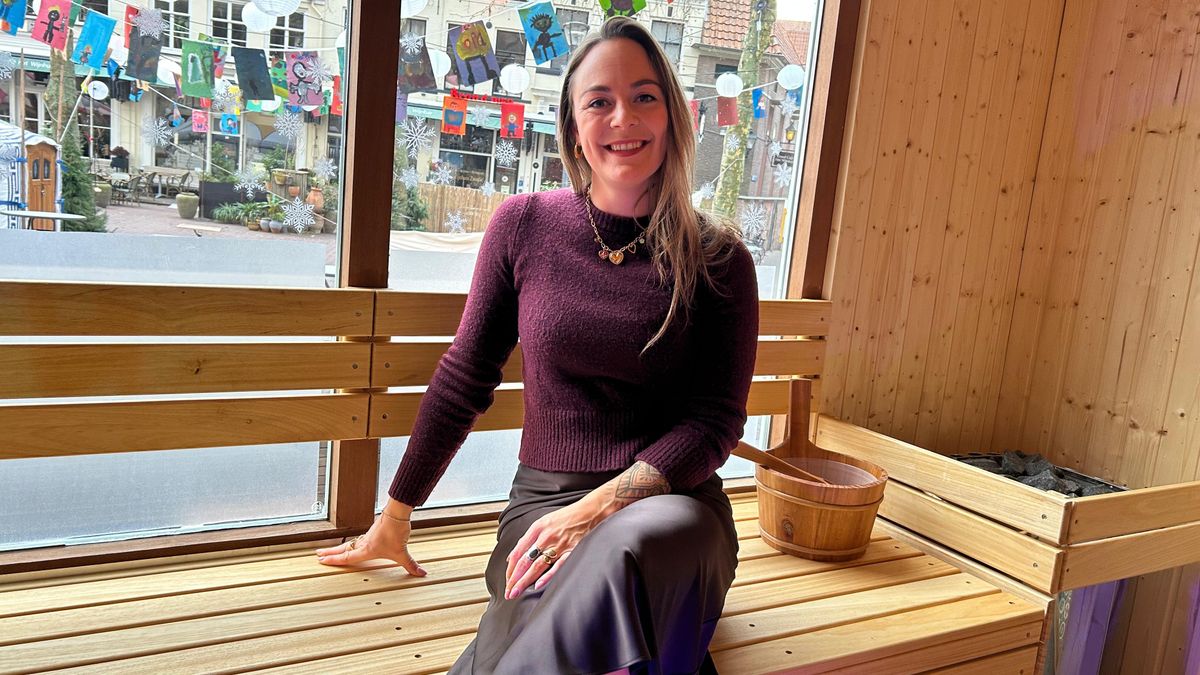 Zelfgebouwde sauna op straat in Zwolle: Linda (30) verrast festivalbezoekers