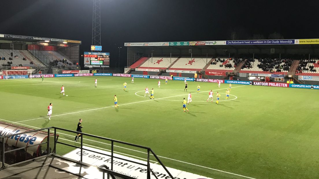 FC Emmen boekte de 1e zege in 'De Oude Meerdijk'