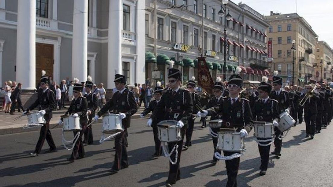 De Vriezenseveense harmonie in Sint Petersburg