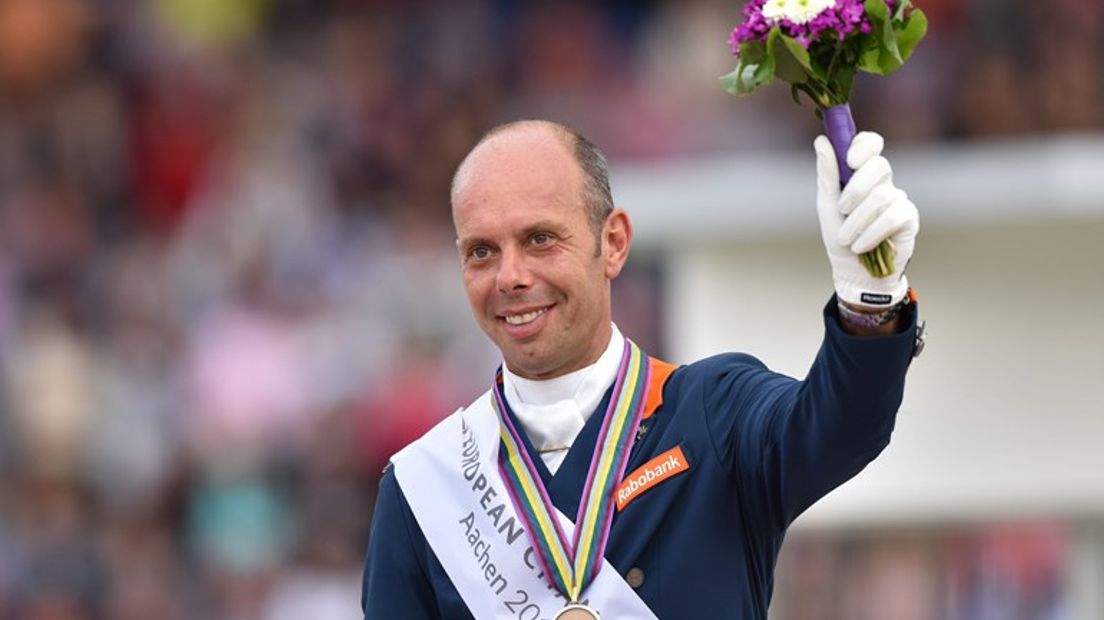 Hans Peter Minderhoud won zondag goud in Zweden