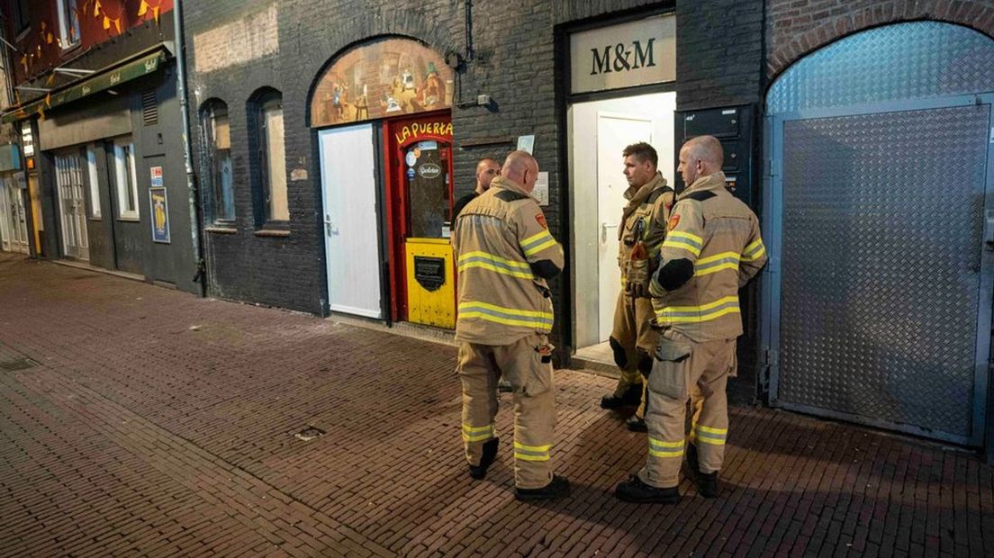 De brandweer verrichtte metingen