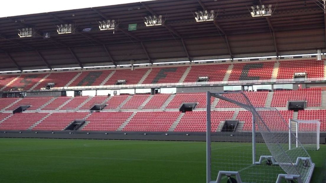 Het stadion van Rennes.