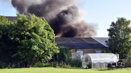 Asbest vrijgekomen bij tractorbrand